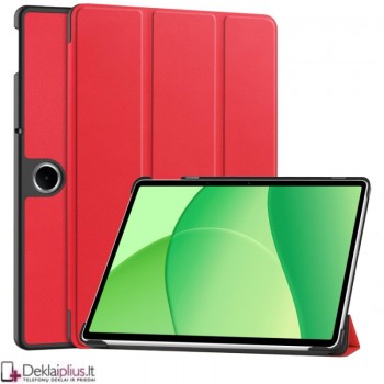 Dirbtinės odos atverčiamas dėklas - raudonas (Oneplus Pad Lite) Dirbtinės odos atverčiamas dėklas - raudonas (Oneplus Pad Lite)